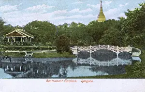 Stupa: Myanmar - Yangon - Cantonment Gardens