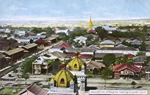 Stupa: Myanmar - Yangon - General Panoramic view