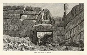 Lintel: MYCENAE - THE LION GATE
