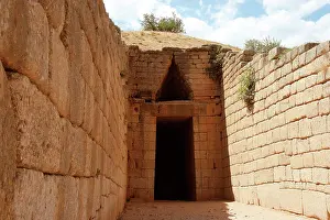 Joined: Mycenaean civilization. Mycenae. Treasury of Atreus or Tomb