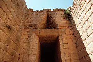 Joined: Mycenaean civilization. Mycenae. Treasury of Atreus or Tomb