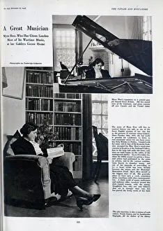 Pianists: Myra Hess at home