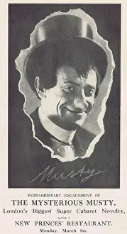 Conjuror: The Mysterious Musty, cabaret novelty act