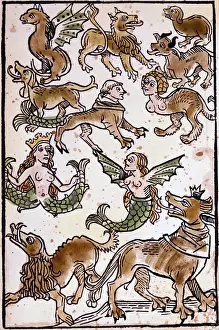 Monstrous: Several mythological creatures from Hortus Sanitatis