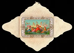 Flaps: Mythological scene on a greetings card