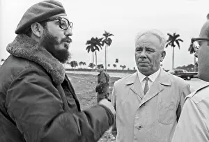 Podgorny: N. Podgorny on a visit to Cuba