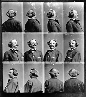 Perforation: Nadar, self-portrait turning around