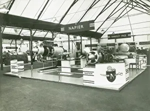 Naiad: Naiad turboprop engine on display at the Napier stand