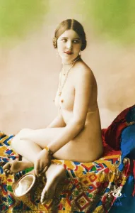 Intimate: Naked model posing in a sexy glamour pose
