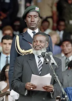 Nujoma: Namibia, 1990: Namibian Independence: Sam Nujoma at