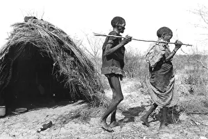 Kavango: Namibia, Kavango, Bushman Land, 1997: An elderly, blind