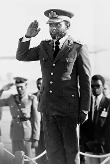 Samora: Namibia summit 1986. Samora Machel. Mozambique leader