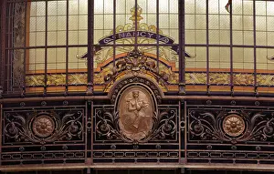 Christofle: Nancy emblem, Hall, Societe Generale, Paris, France
