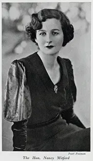 Nancy Mitford, formal studio portrait