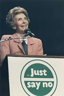 Advocacy: Nancy Reagan speaking at a Just Say No ?