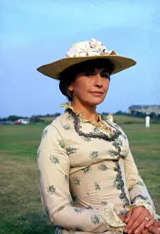 Dramatisation: Nanette Newman on location, filming in Cornwall