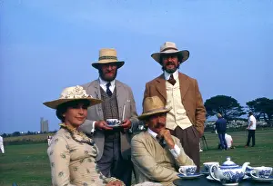 Dramatisation: Nanette Newman and Michael Culver filming in Cornwall