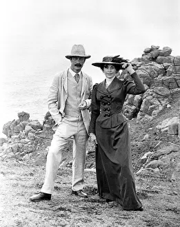Dramatisation: Nanette Newman and Michael Culver on location in Cornwall