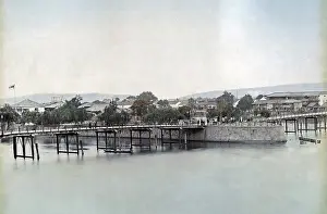 Osaka: Naniwa Bridge, osaka, Japan, circa 1880s