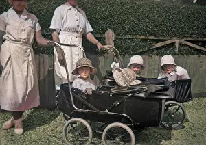 Childcare: Nannies with children in pushchairs