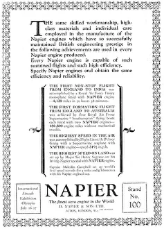 D.napier: Napier Aero Engines 1929