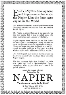 D.napier: Napier Aero Engines 1929