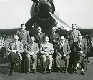 Tempest: The Napier experimental team in front of Hawker Tempest?