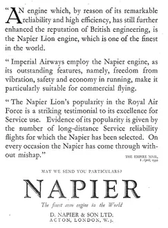 D.napier: Napier Lion Aero Engine