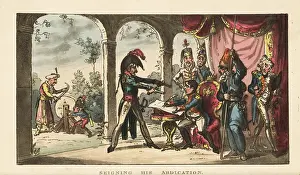 Marshalls: Napoleon Bonaparte forced to abdicate