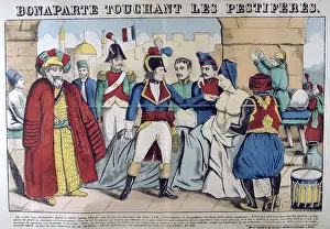 Intervention: Napoleon I in the Pesthouse at Jaffa touching