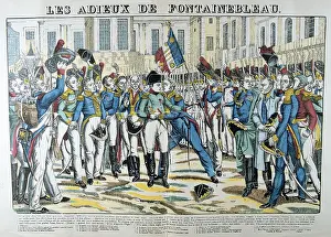 Fontainbleau: Napoleon I taking his leave at Fontainbleau of
