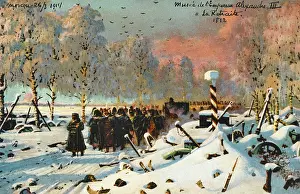 Vereshchagin: Napoleon's army retreating from Moscow