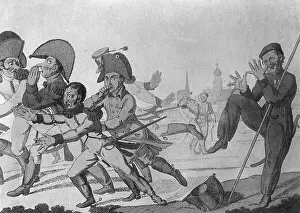 Mockery: Napoleon's escape after the Battle of Leipzig, 1813