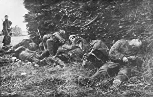 Deprivation: Napping soldiers WWI