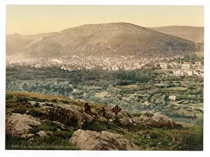 Nablus: Napulus and Mount Gerizim, Napulus, Holy Land, (i.e. Nablus