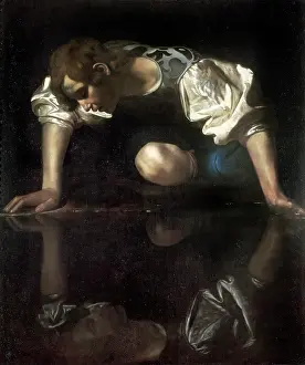 Barberini: Narcissus, by Caravaggio