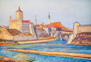 Deutschen: Narva castle in Estonia by Hans list. Published
