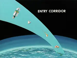 Infographic: NASA, Apollo Spacecraft Entry Corridor, 1966