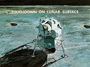 Moons: NASA, Apollo Spacecraft Touchdown, 1966
