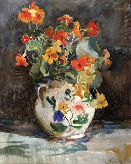 Spill: Nasturtiums in a Vase
