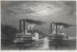 Paddlesteamers: Natchez and Eclipse