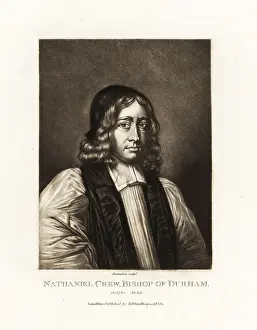 Engraved In Mezzotinto: Nathaniel Crew, 3rd Baron Crew, Bishop of Durham