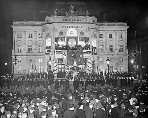 Swastikas: National day in Bratislava, 1939
