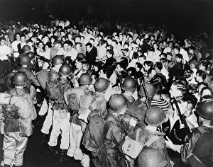 Mobs: National Guardsmen with rifles and bayonets ?