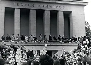 Brutalist: National holiday demonstration in Sofia, Bulgaria