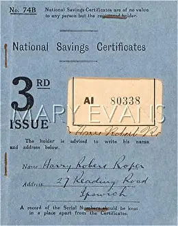 Roper: NATIONAL SAVINGS CERT