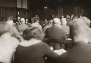 Lawyers: National Socialists at a summary trial, 1931