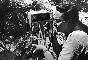 Ebro: Nationalist Artillery Observer, Ebro, Spanish Civil War, 193