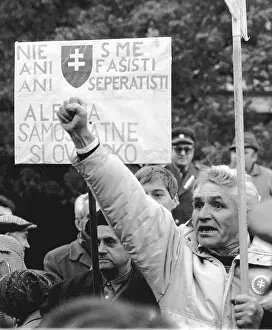 73rd: Nationalist - demonstration - independence - Bratislava