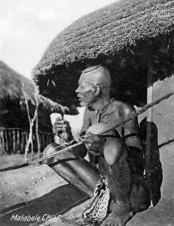Matabele: Native African Matabele chief